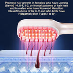 Cordless laser therapy device for hair thinning