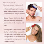 Nalacal hair growth comb packaging and accessories