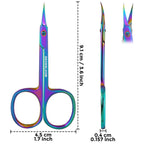 BROWBLOOM multi purpose beauty scissors alongside the black storage case