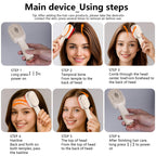 Handheld laser comb for hair regrowth in packaging.