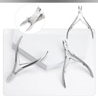 Ergonomic cuticle clipper blades for nail care