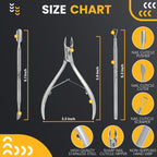 Close up of Manicure Pulse stainless steel cuticle nipper blades