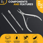 Ergonomic grip detail of Manicure Pulse cuticle nipper