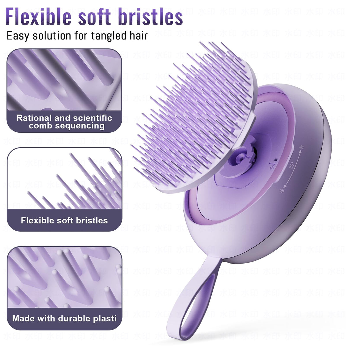Rechargeable electric head massager with USB cable