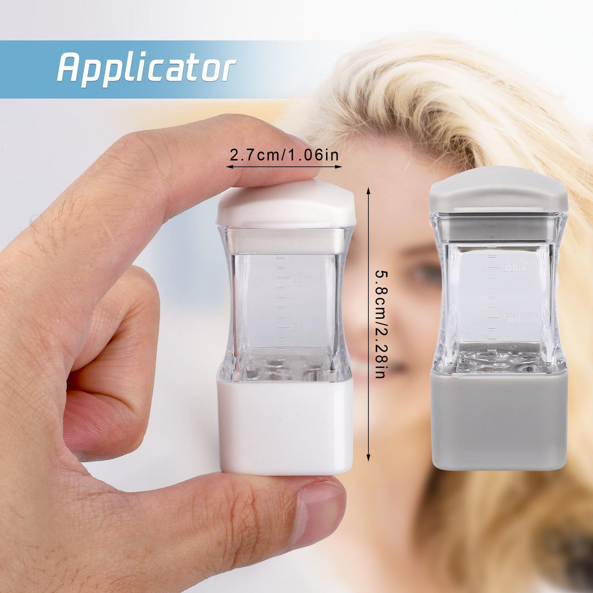 Gosknor scalp oil applicator with massager teeth