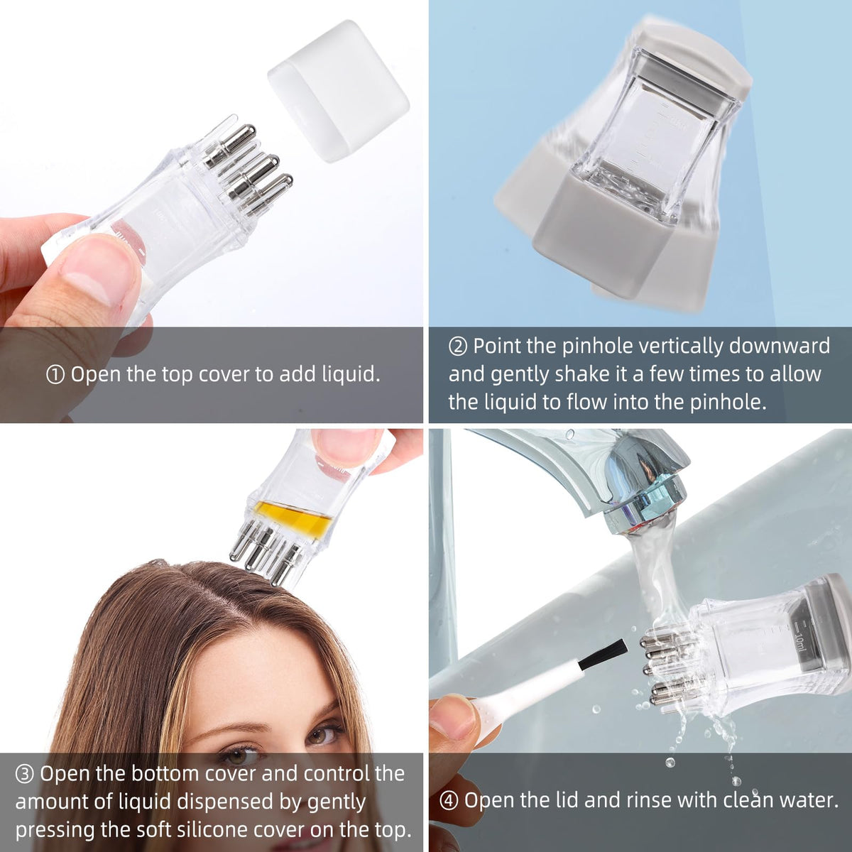 Gosknor hair applicator tool portable size comparison