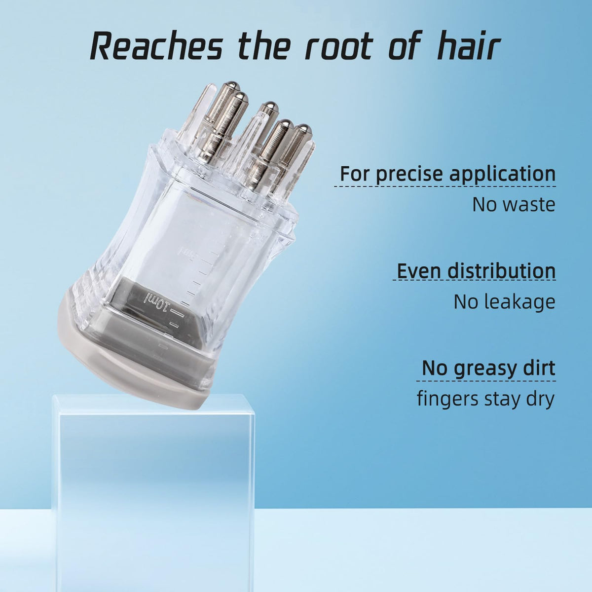 Gosknor hair oil applicator set of two in white and gray