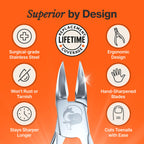 Ergonomic soft-grip handle design on nail nipper