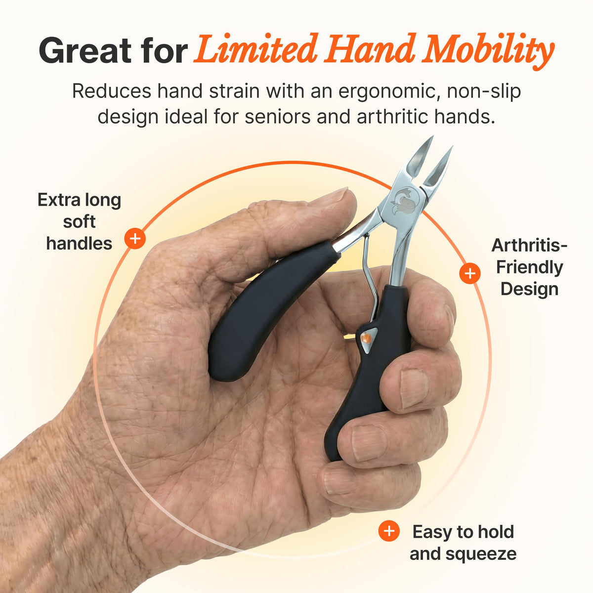 Professional foot care tool set for seniors