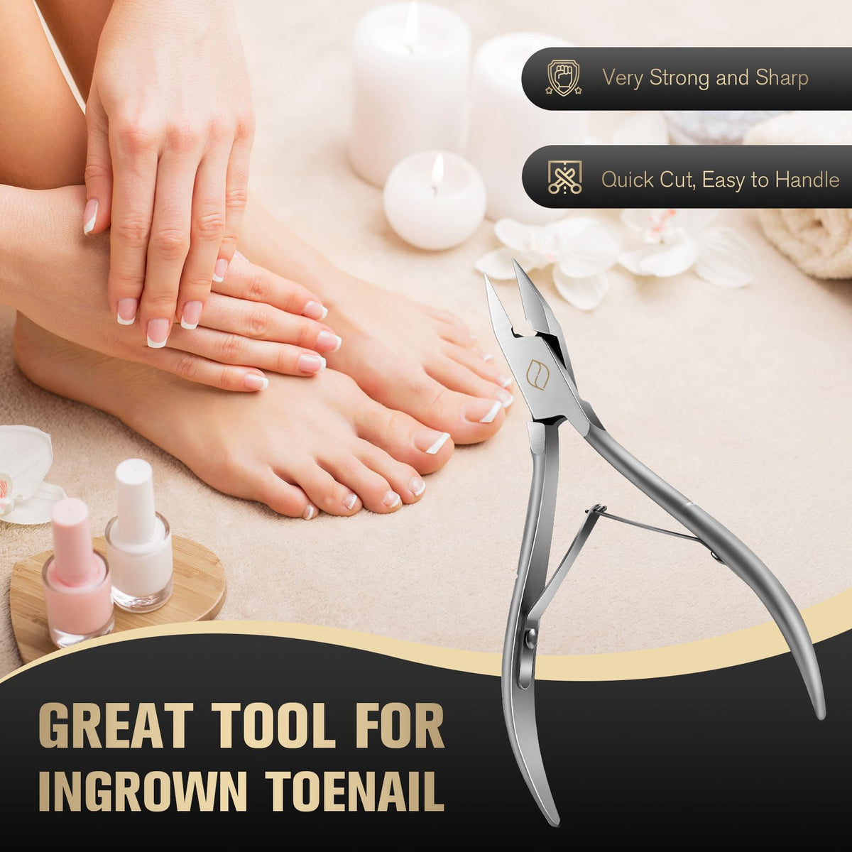 High quality stainless steel finish of Feryes pedicure clipper