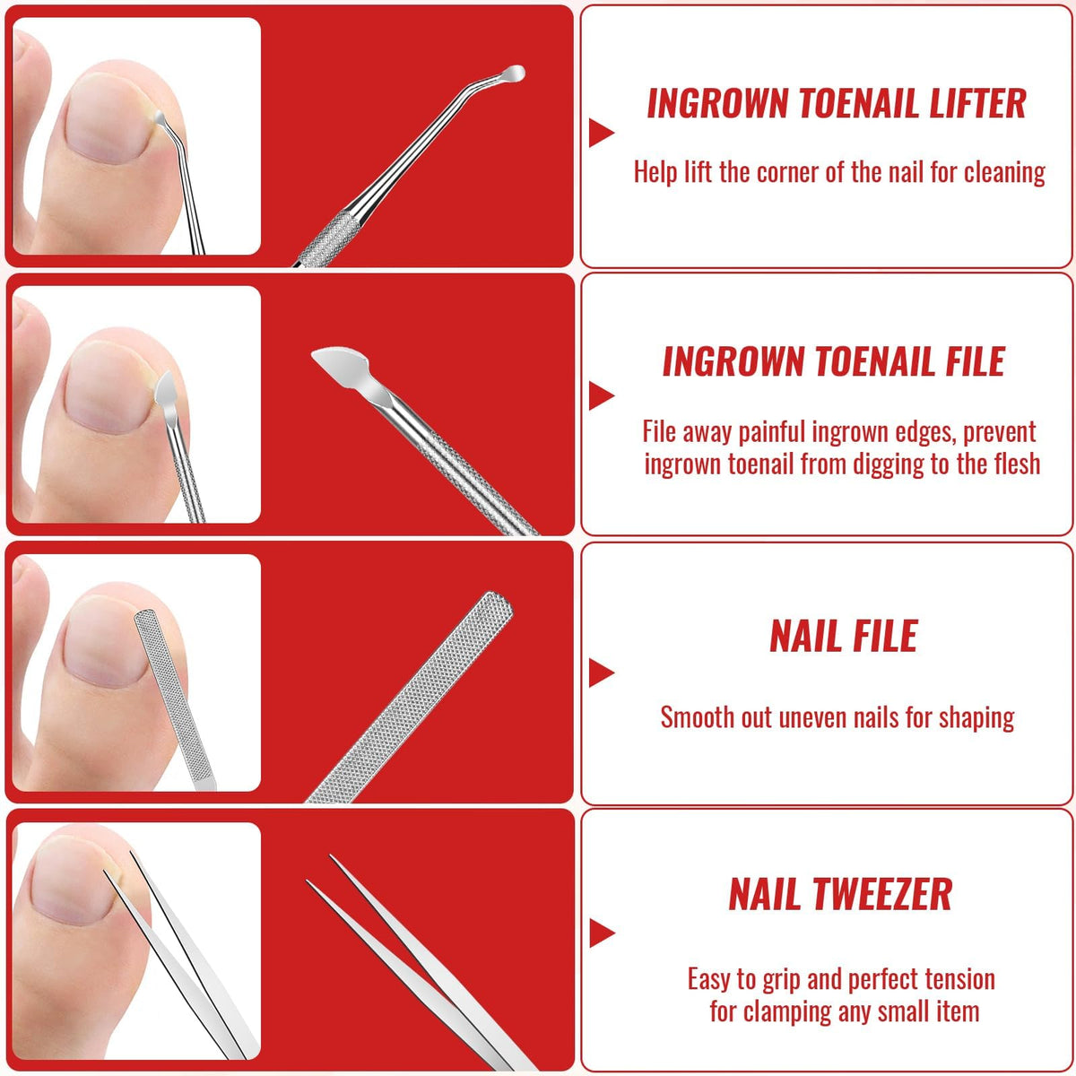 Maliyscent pedicure kit tools layout