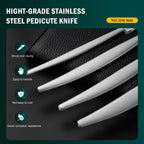 Ergonomic handles of Fvion pedicure knife set