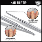 Close up of non-slip handle design on Teenitor nail tools