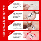 Side profile of a premium titanium nail corrector strip demonstrating the flexible metal curve before application.