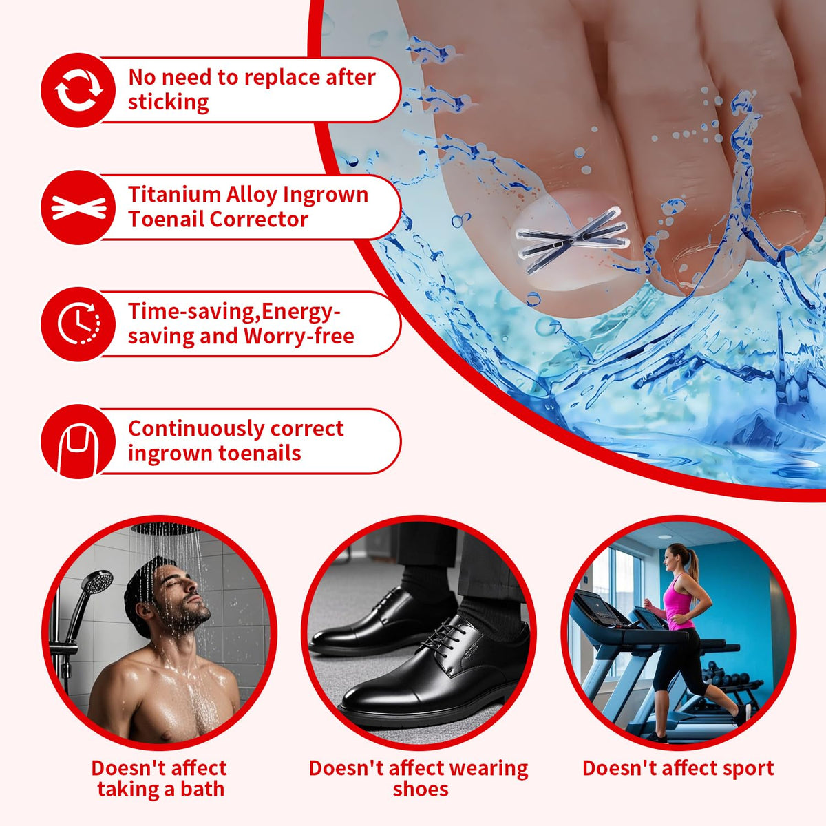 Packaging of the Vitasy USA imported ingrown toenail removal kit emphasizing the premium medical grade components.