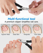 Tisojpod nail clipper with protective cover and pouch