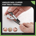 Baluca professional stainless steel angled toenail clipper side view