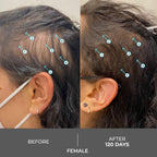 Side view of DS Labs Revita Extra Strength Hair Density Shampoo container showing fluid ounces