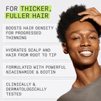 Close up of Nioxin System 2 Scalp And Hair shampoo texture and pump packaging details.