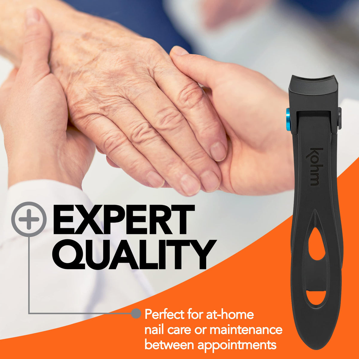 Professional nail care tool for thick toenails black
