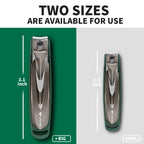 Large and small stainless steel nail cutters for men