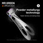 Close up of wide jaw opening on stainless steel nail tool