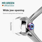 Top view of MR.GREEN manicure tool with nail file