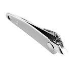 Close up of slanted edge precision nail cutter head