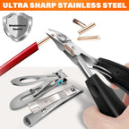 DRMODE toenail clippers demonstrating precision slanted blade