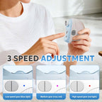 Poouty automatic nail trimmer showing speed control button