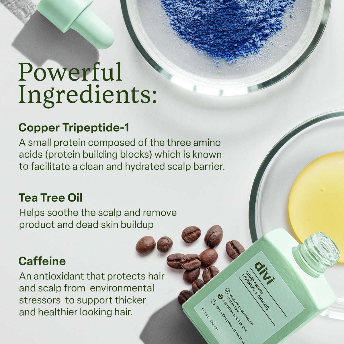 Divi brand authentic USA imported hair wellness product bundle display.