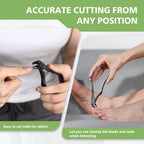 Baluca precision nail trimmer with catcher for elderly