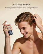 DR ZERO scalp therapy spray displaying the active botanical fresh scent beauty ingredients list