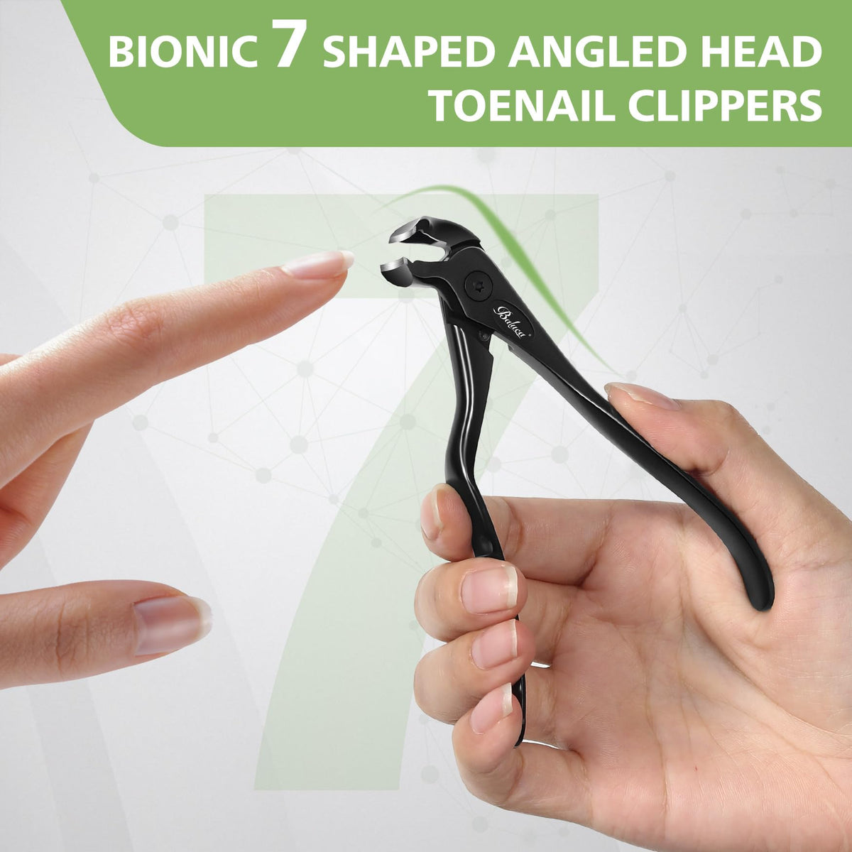 Baluca nail clipper for thick toenails top view packaging