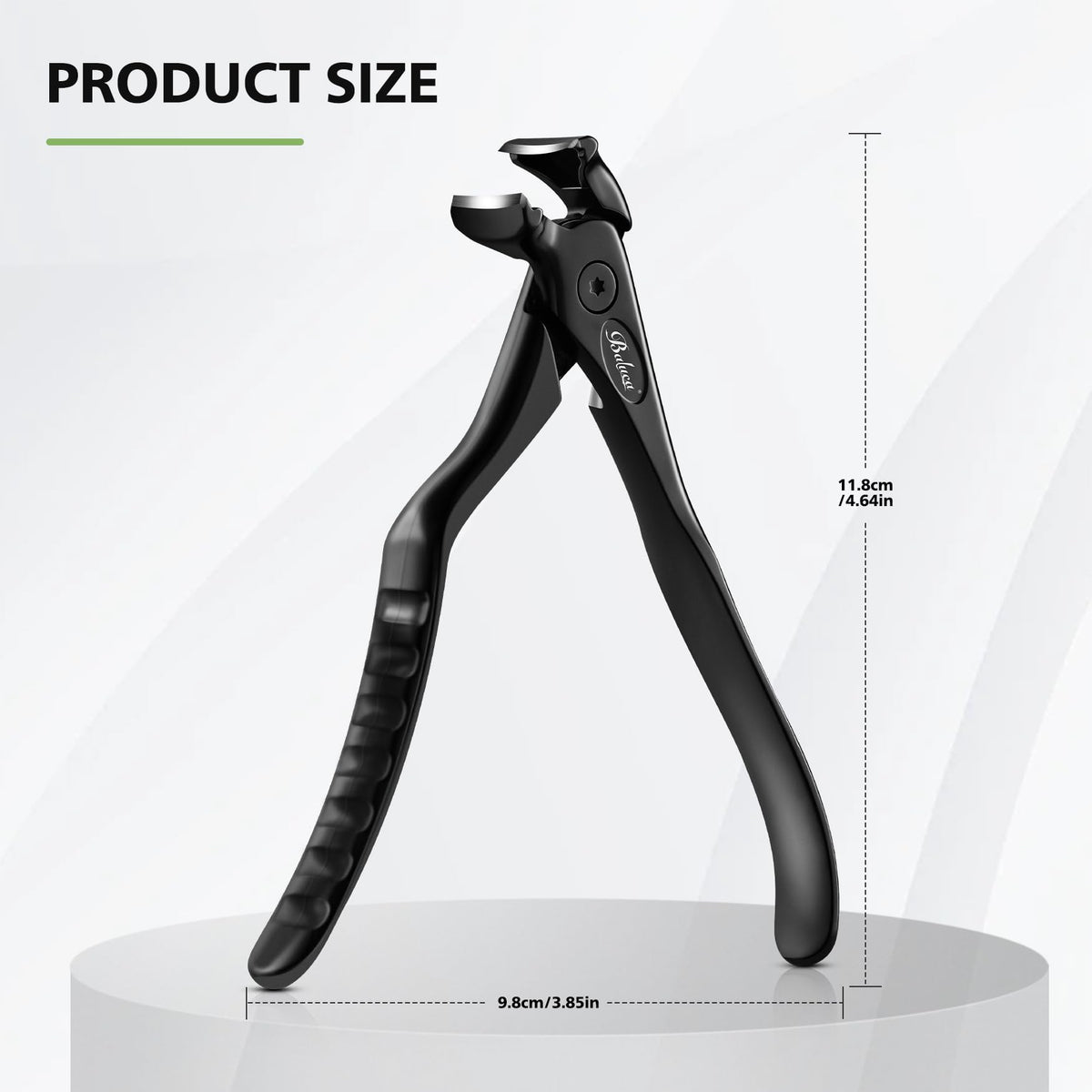 Professional grade Baluca black steel nail clipper set