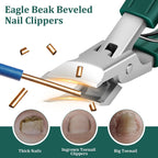 Close up of Xeaejex stainless steel wide jaw nail clipper blade