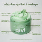 Divi peptide-infused hair products displayed on a clean background