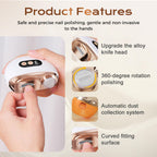 Side profile of rechargeable electric nail file tool