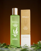 Relance steam distilled rosemary hydrosol spray packaging showcasing GMP and ISO certified labels