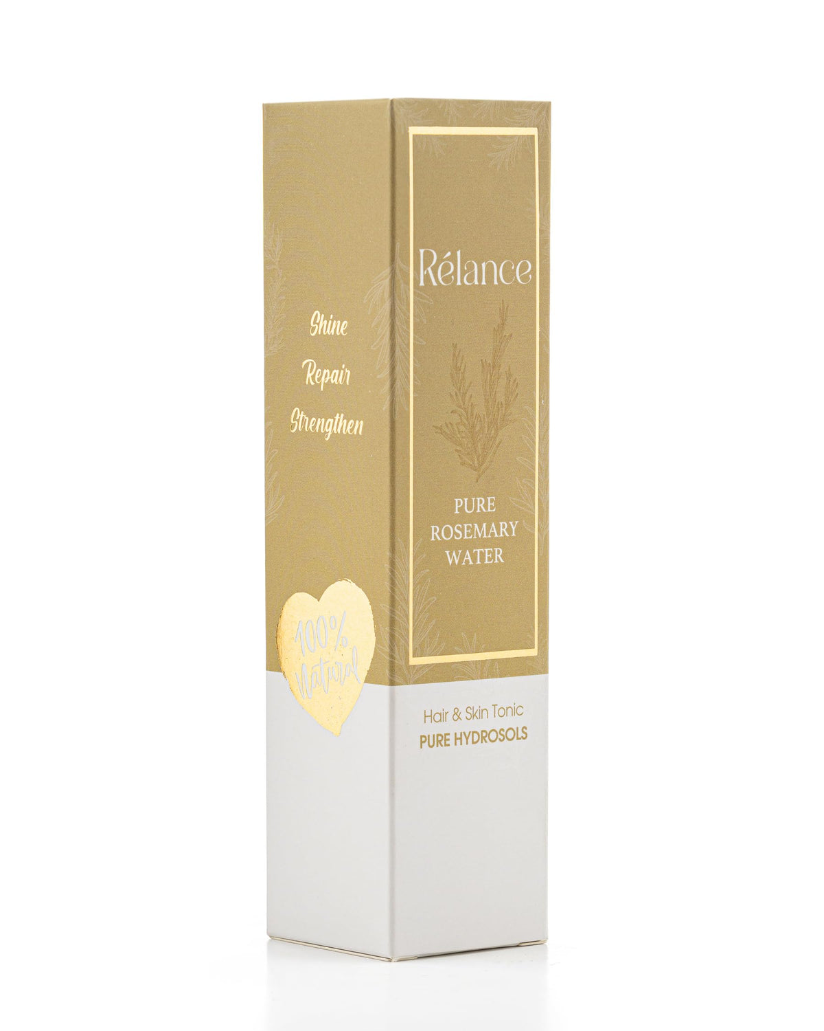 Relance natural hair and skin tonic green bottle demonstrating daily spray application for dandruff control