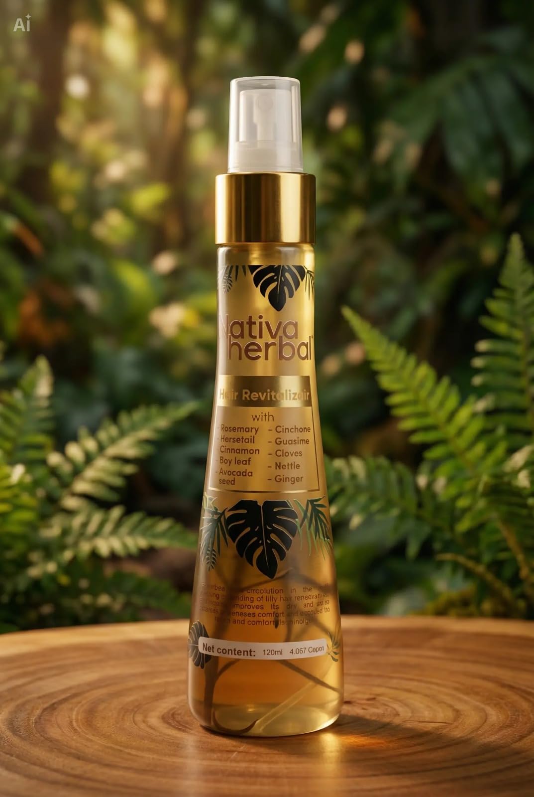 USA-imported botanical hair growth spray for dry and brittle strands