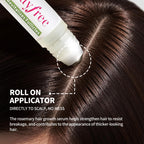 Be Bodywise 3 percent rosemary scalp serum roller applicator tip closeup.