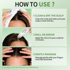 Hydrating and non greasy hair thickness serum packaging for men and women.