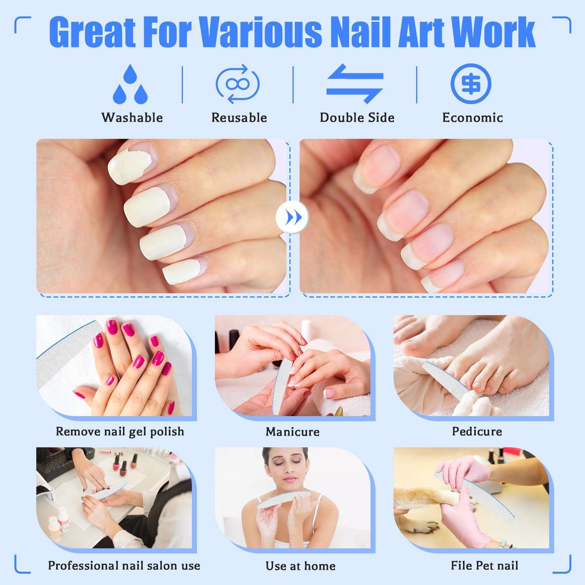 Professional nail care kit 12 piece nail file set