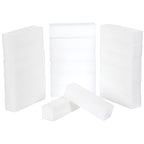Set of 20 ForPro white nail buffing blocks