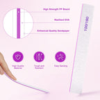 Person using Cosmo Vibes nail file on natural nails