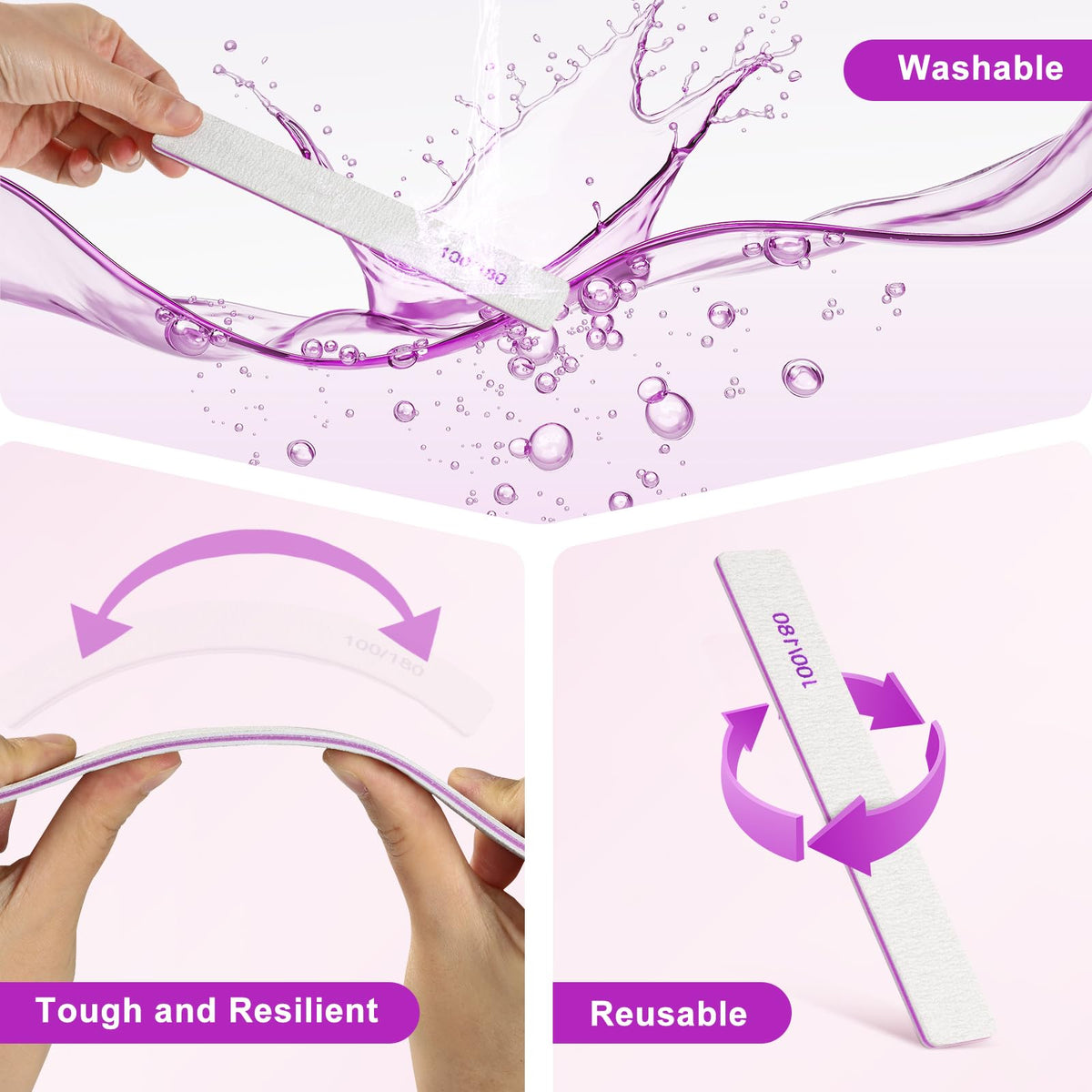 Cosmo Vibes nail files in retail packaging