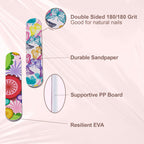 Professional manicure setup using GigaGround mini emery boards