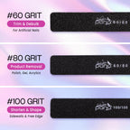 Pana jumbo nail files being used for manicure shaping