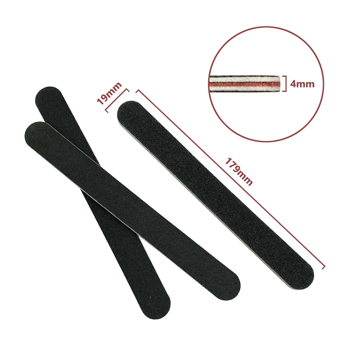Handheld manicure tools kit on white background